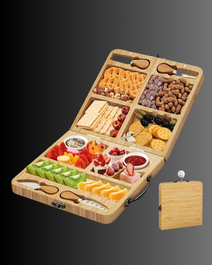 Wooden Cheese Platter Board with Box