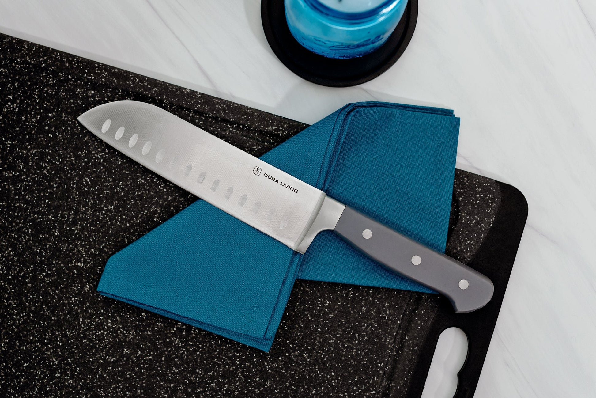 Superior 7 inch Santoku Knife - Gray-1