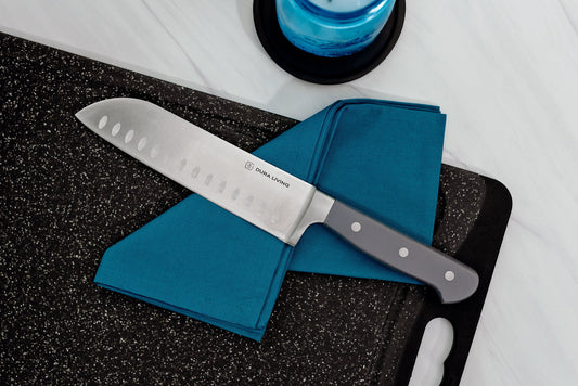 Superior 7 inch Santoku Knife - Gray-1