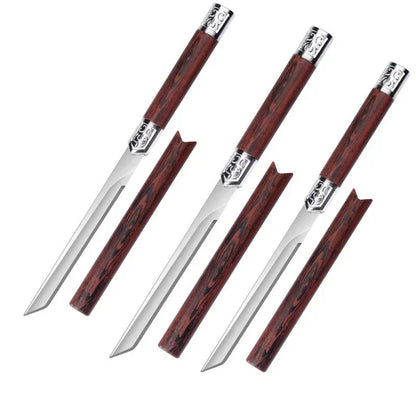 3-Piece Stainless Steel Sharp Fruit Knife Set-0