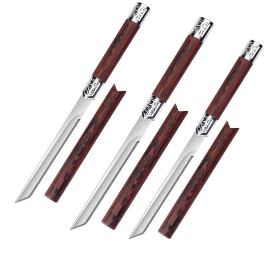 3-Piece Stainless Steel Sharp Fruit Knife Set-0