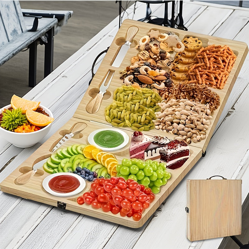 Wooden Cheese Platter Board with Box-4