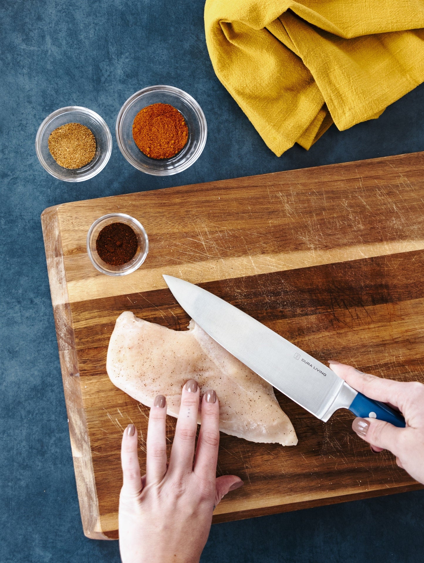 Superior 8 inch Chef Knife - Royal Blue-2